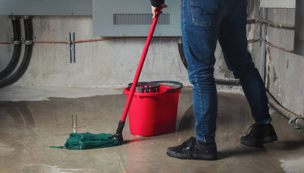 Water damage restoration process in East Missoula, MT